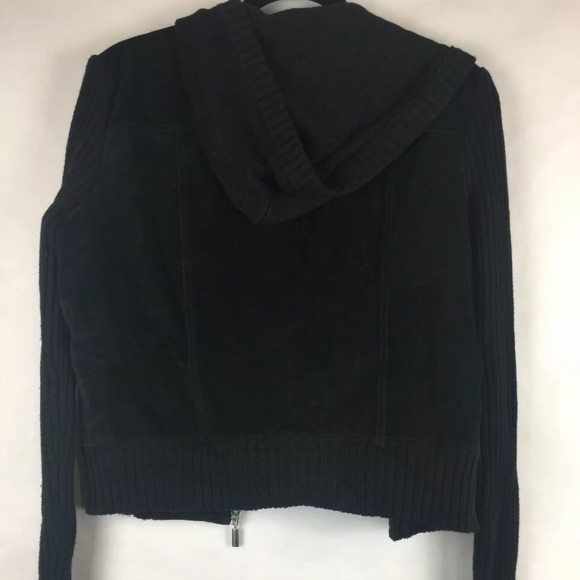 @ Clio Womens Suede Jacket Stretch Sleeves  8 (BA) - Picture 2 of 3